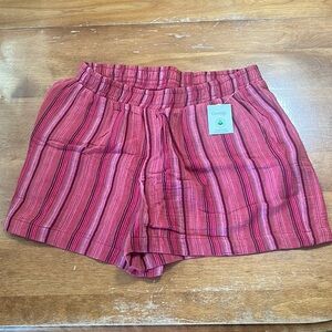 NWT • Striped High Waist  Shorts